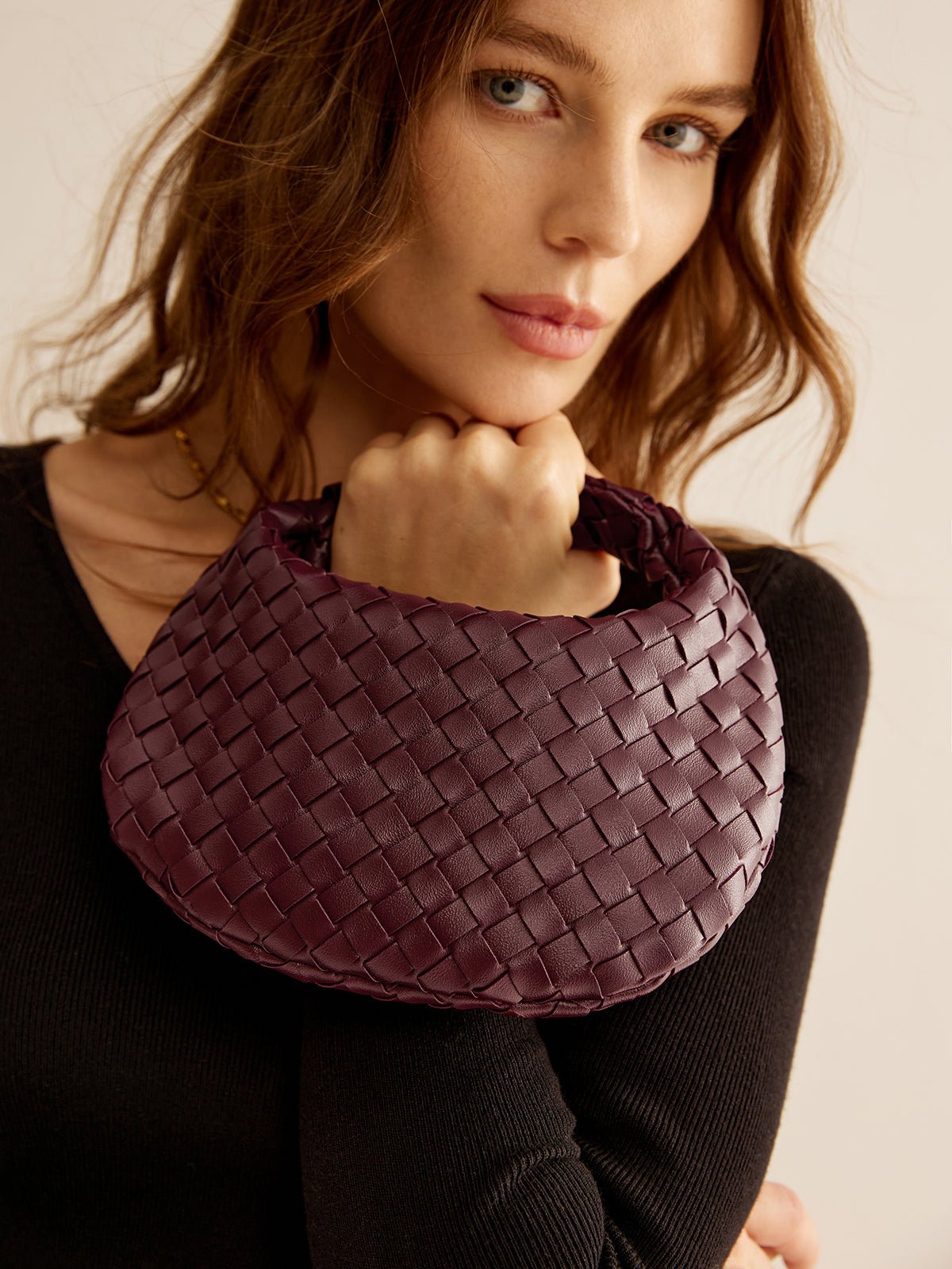 Hana - Borsa Hobo Donna Intrecciata