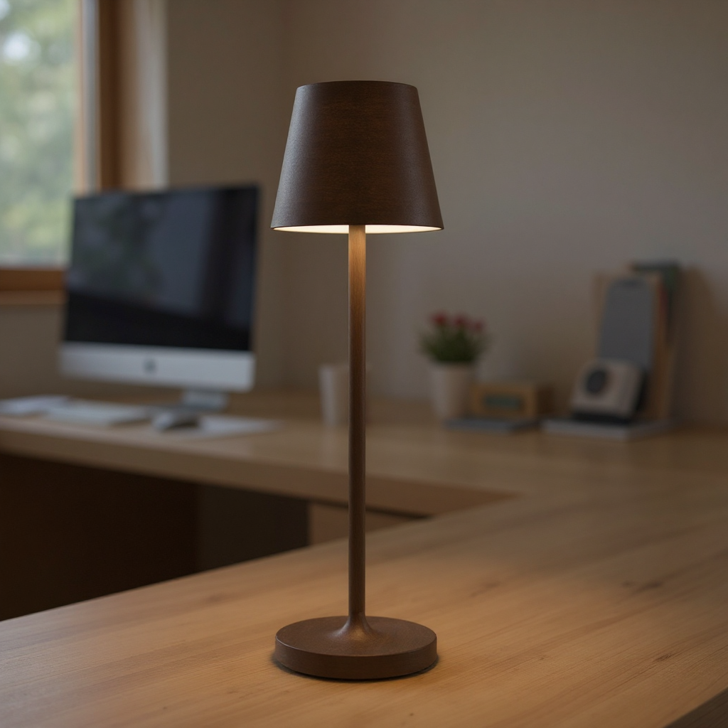 Avenir - Lampada da Tavolo con Paralume Conico in Alluminio