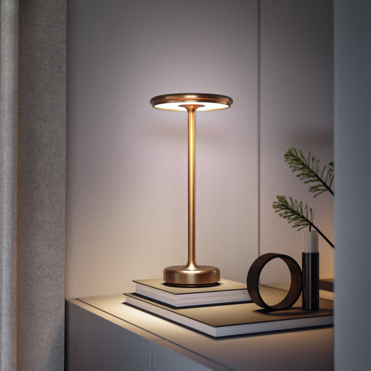 Futura - Lampada da Tavolo Ricaricabile in Alluminio