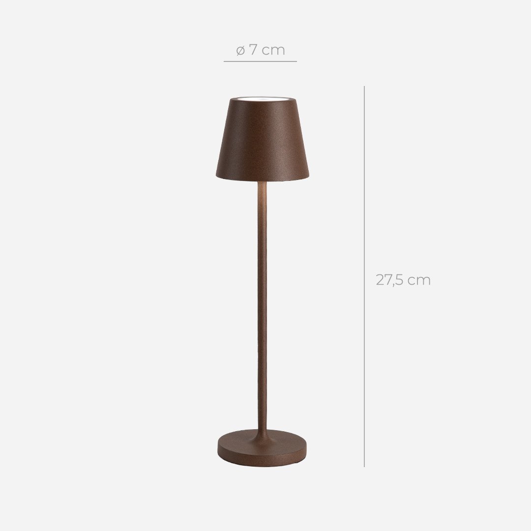 Avenir - Lampada da Tavolo con Paralume Conico in Alluminio