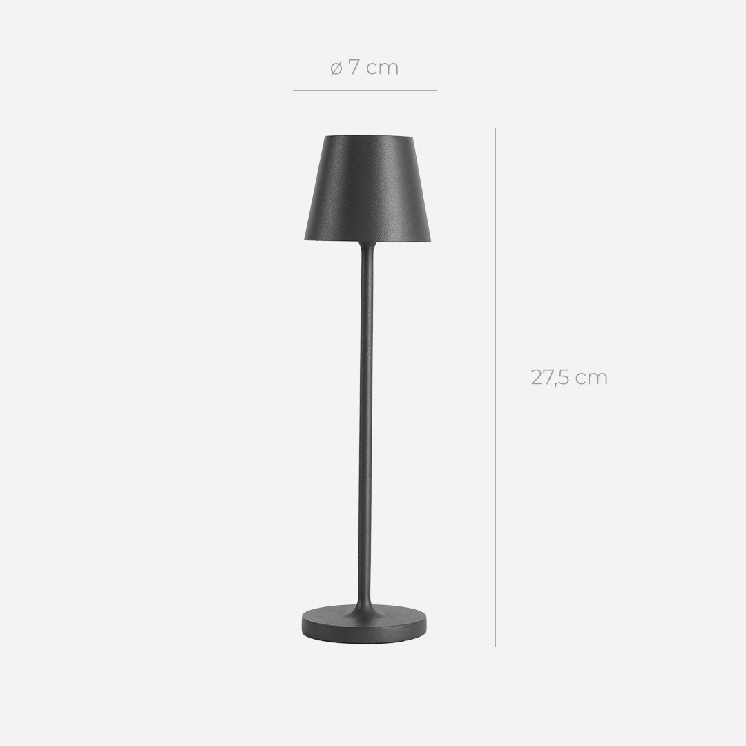Avenir - Lampada da Tavolo con Paralume Conico in Alluminio